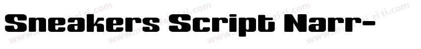 Sneakers Script Narr字体转换